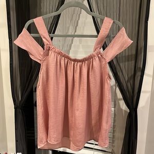 Tank top with off shoulder detail
